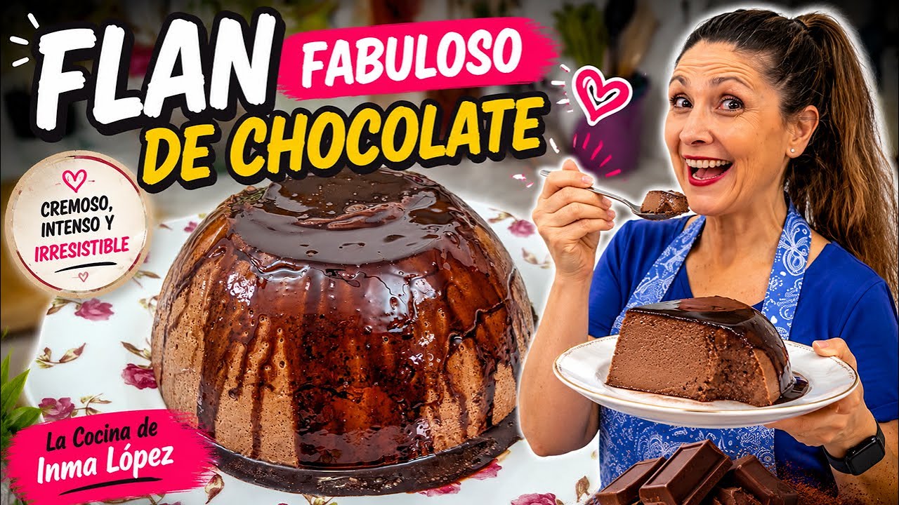 🍫 FLAN FABULOSO DE CHOCOLATE | El postre MÁS CREMOSO y ADICTIVO que vas a probar 🤤
