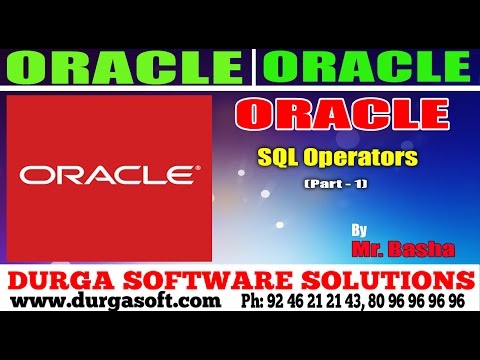 Oracle Tutorial || Oracle|Sql Opetrators Part - 1 by basha