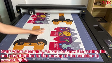 Vulcan digital flatbed cutter FC-700VC effective working mode flatbed cutting machine