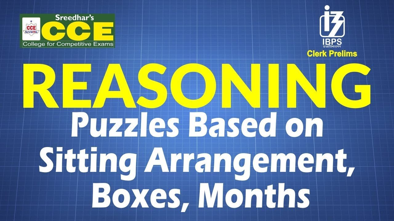 IBPS Clerk Prelims Reasoning MT 050 | Puzzles based on Sitting Arrangement, Boxes, Months camera iphone 8 plus apk