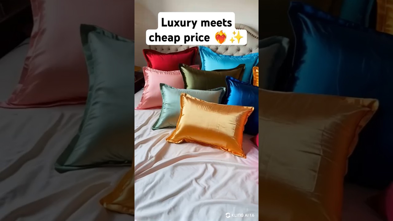 Luxury silk pillow covers at shockingly low prices! ✨💸 