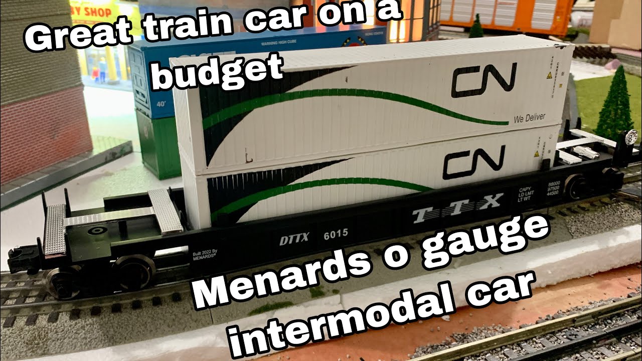 Menards o gauge intermodal car YouTube