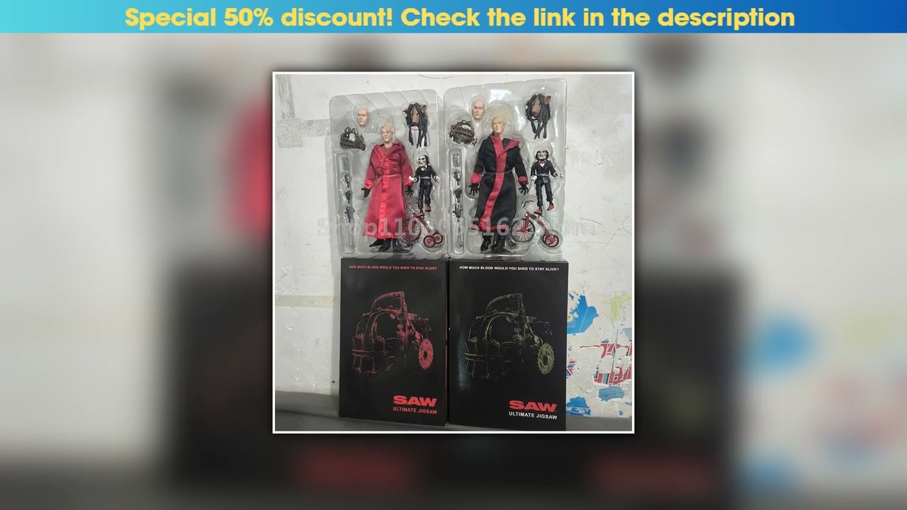 Exclusive Neca Toys Figure Saw Jigsaw Red Robe Action Figure Black Robe GK Statue Manga Deluxe Figu