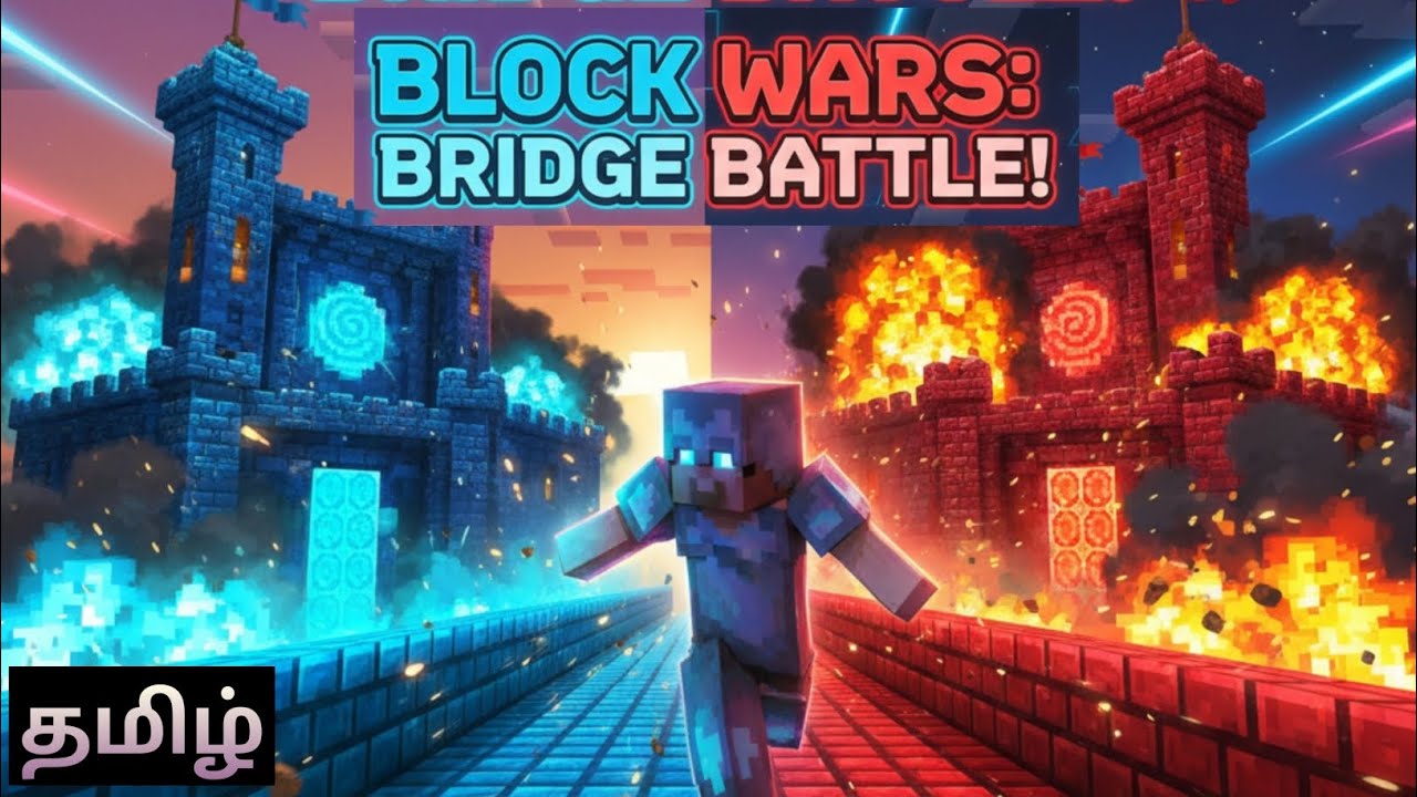 🔥EPIC BLOCK WARS BRIDGE BATTLE in CubeCraft Server | Intense Minecraft ...