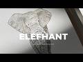 Watercolor Elephant Painting Tutorial 🐘 | Line &amp; Wash Technique on Textured Paper