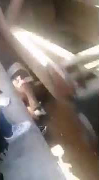 Dad jumped behind her to keep her safe from the train