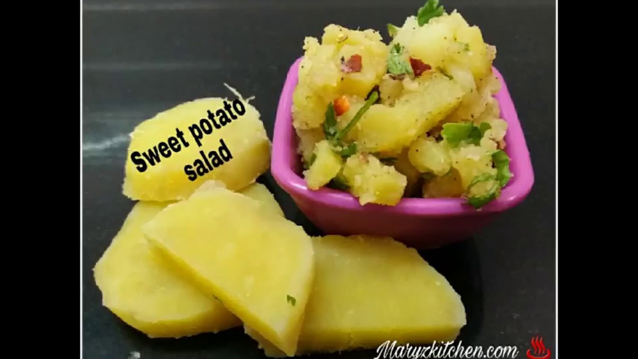 How to make sweet potato salad / Ratalu salad/ Shakarkand salad/Healthy
