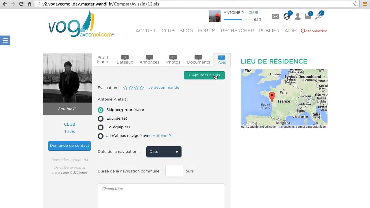 Publier un avis (V2)