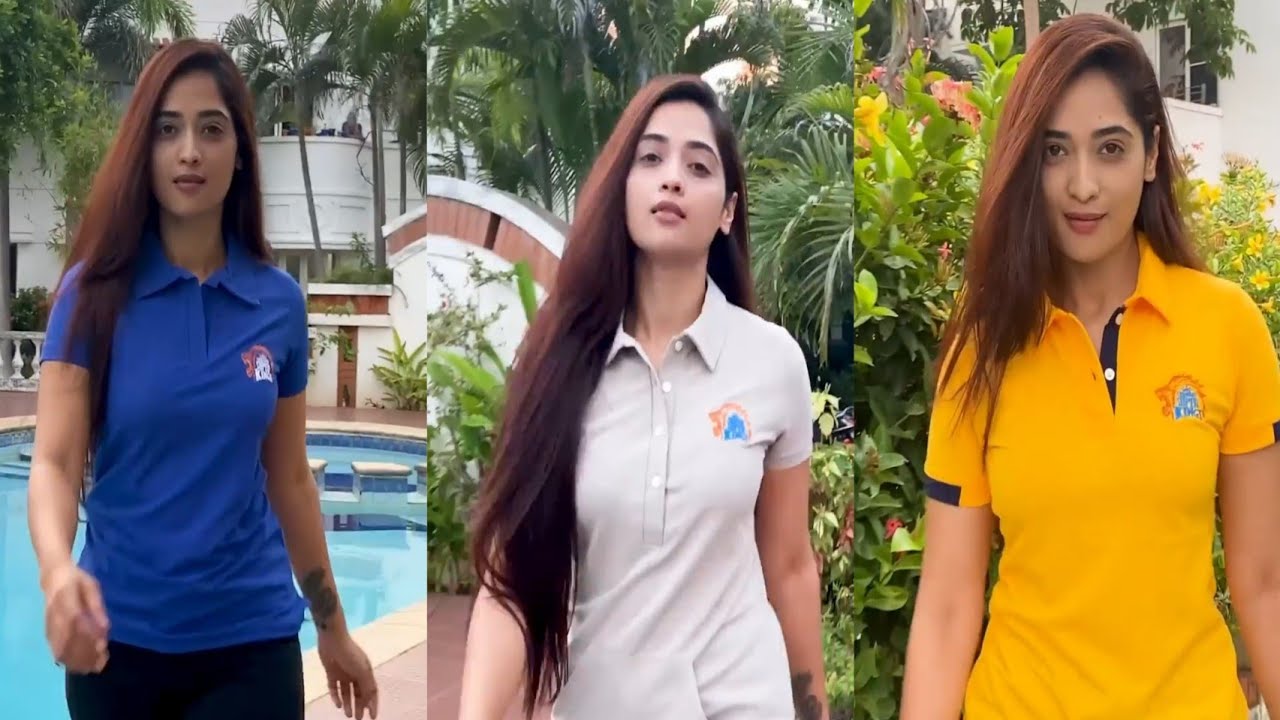 CSK dress Masoom Shankar new hot video