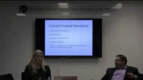 CITP Luncheon Speaker Series: Victoria Stodden and David Levine – Transparency in Lawmaking