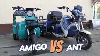Сравним грузо-пассажирские электро трициклы Elwinn Amigo и Elwinn Ant