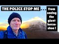 Police stop me on my short West Highland Way walk. Beautiful Scottish Highlands scenery hike.