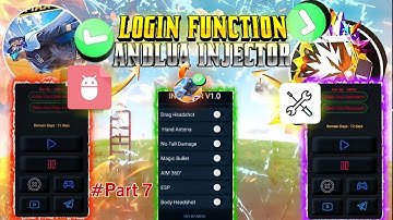 How To Add Username And Password Or Login Function In Andlua Virtual Injector Project Part 6