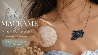 Boho Macrame Necklace Tutorial | Step-by-Step with Amazonite