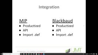 Exclusive Community Brands MIP® Fund Accounting versus Blackbaud Profile