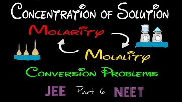 Molarity to Molality conversion problems | Solutions | CBSE | ISC Class 12 | NEET | JEE | Raji
