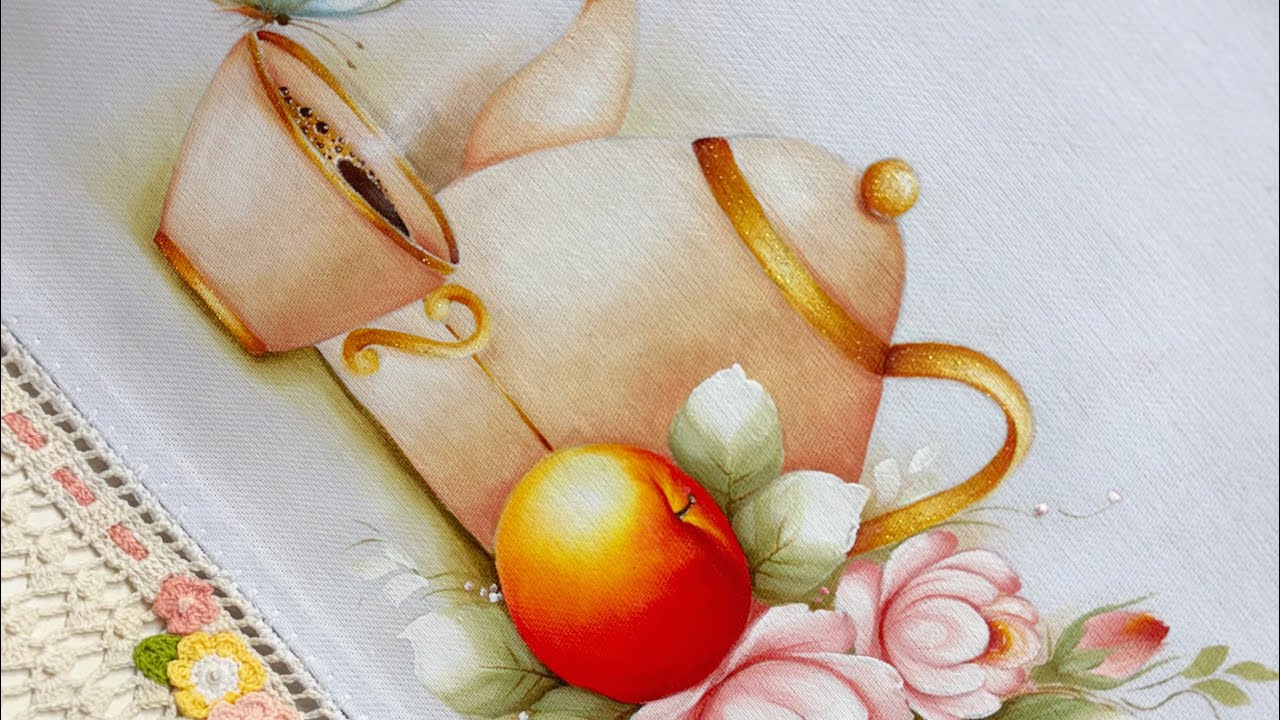 Vamos pintar linda chaleira!🌺🎨