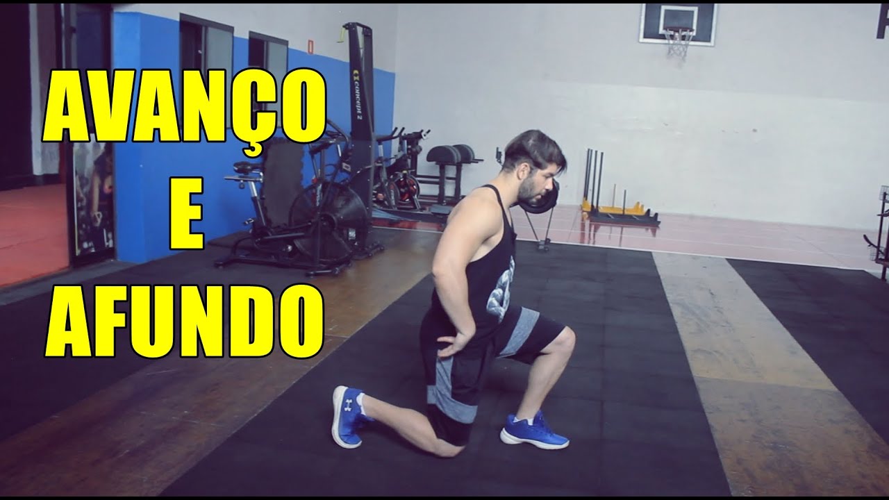 COMO FAZER O EXERCÍCIO AFUNDO OU AVANÇO? - YouTube