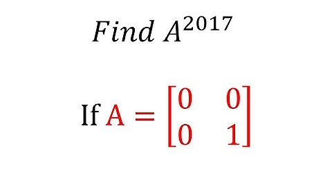 Powers of a Matrix in 2 mintues