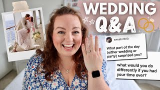 POST-WEDDING Q&amp;A! 💒 cruise elopement at sea, how we celebrated, favourite details &amp; best advice ❤️