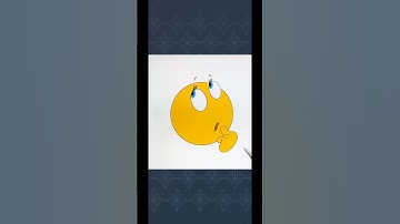 😱Very Creative Emoji Art😱How to draw thinking emoji for beginers?#drawing#shorts#kids#art #emoji