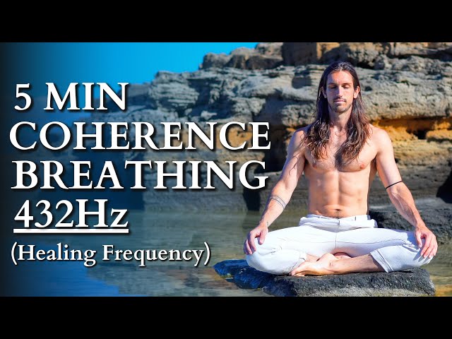 (432Hz) 5 Minute Heart Coherence Breathing | 6 Hours of Benefits class=