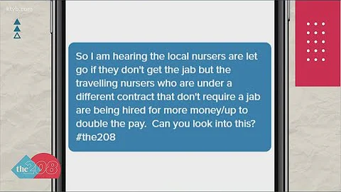 Viewer question: do traveling nurses get a pass on vaccine requirement?