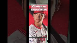 Pregame with #shohei #ohtani at #Angels stadium