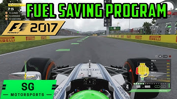 F1 2017 Fuel Saving Practice Program - Lift and Coast Method
