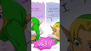 Zelda and Link&#39;s Awkward Hug #zelda