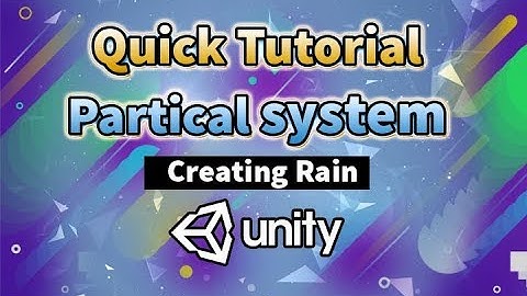 particle system in unity Rain vfx Effect