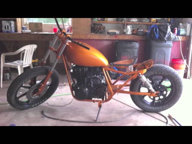 Kawasaki kz440 bobber chopper - YouTube