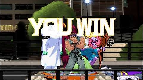 Capcom Fighting All-Stars MUGEN Gameplay - Ryu & Devilotte Arcade Tag Playthrough