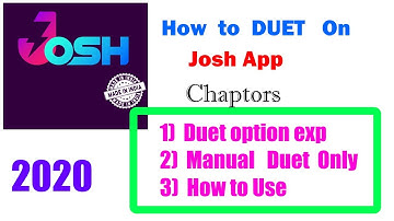 how to duet on josh app | how to duet with josh videos