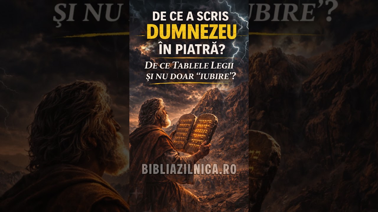 De ce a scris Dumnezeu în piatră? De ce Tablele Legii și nu doar ‘iubire’? - Întrebări și răspunsuri
