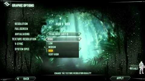 Crysis 3 Start, Settings and Controls - PC