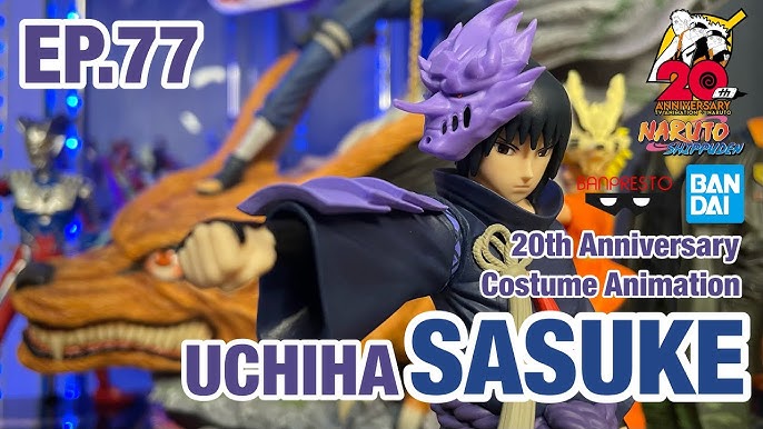 NARUTO Uzumaki Sasuke Uchiha Figure Anime 20th Anniversary Costume  Shippuden NEW