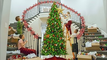 We zetten onze GROTE kerstboom op!!