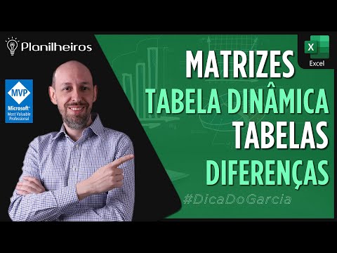 EXCEL 2013 - Matriz X Tabela X Tabela Dinâmica