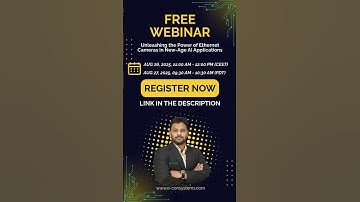 Free Live Webinar on AI + Ethernet Cameras – Register today!