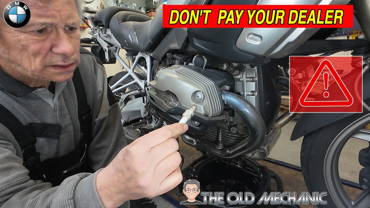 ⚠️ DON'T PAY the DEALER !  BMW R1200GS Spark Plug Replacement (2008)⚠️