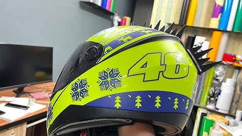 axor helmet stickering | wrapping helmet | riders helmet | helmet graphics | sticker