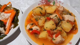 Соус из куриного филе с картошкой Простое и вкусное блюдо с курицей ქათმის სოუზი