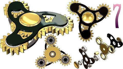 7-Project 24| 4-Gears Fidget Spinner |SolidWorks Tutorial : Assembly B - planet gears