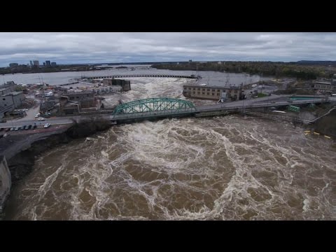 cold brew coffee Drone footage shows raging Ottawa River post flooding