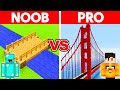 Minecraft NOOB Vs PRO SECURITY BRIDGE Challenge