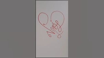 vijai name..comments your name#drona calligraphy #shorts#signature#style#request#
