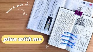plan with me 〰 hobonichi cousin and hobonichi weeks