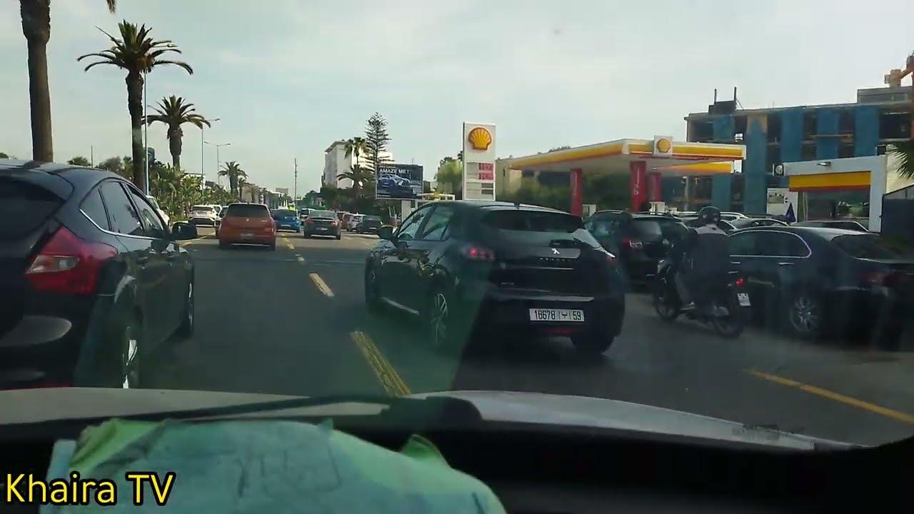 إستمتع بجمال مدينة الدار البيضاء. من سيدي مومن إلى معاريف عبر طريق سيار مع هدا نشيد رائع