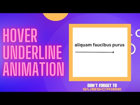 simple hover underline